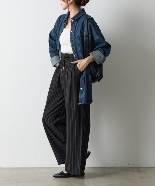 COLONY 2139（コロニートゥーワンスリーナイン）の「8ozデニムシャツ（シャツ/ブラウス・レディース・ダークブルー/ネイビー・FREE）」の18枚目の写真