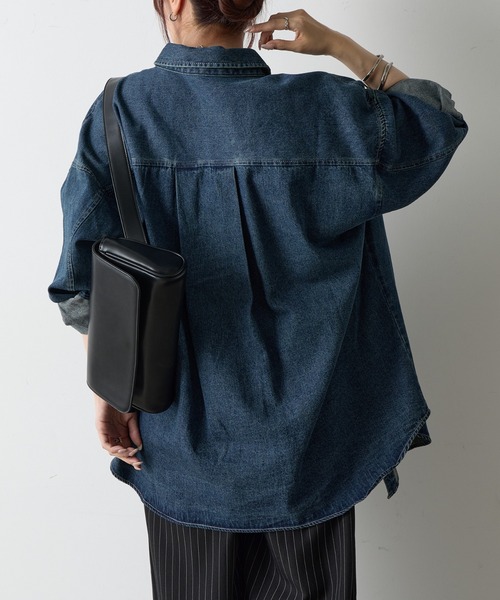 COLONY 2139（コロニートゥーワンスリーナイン）の「8ozデニムシャツ（シャツ/ブラウス・レディース・ダークブルー/ネイビー・FREE）」の14枚目の写真