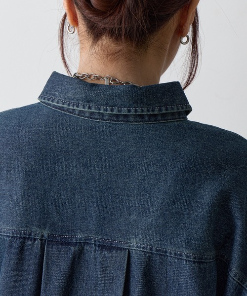 COLONY 2139（コロニートゥーワンスリーナイン）の「8ozデニムシャツ（シャツ/ブラウス・レディース・ダークブルー/ネイビー・FREE）」の22枚目の写真