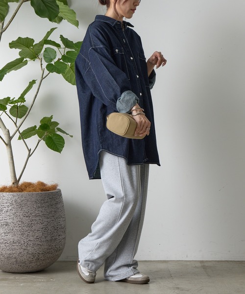 COLONY 2139（コロニートゥーワンスリーナイン）の「8ozデニムシャツ（シャツ/ブラウス・レディース・ダークブルー/ネイビー・FREE）」の8枚目の写真