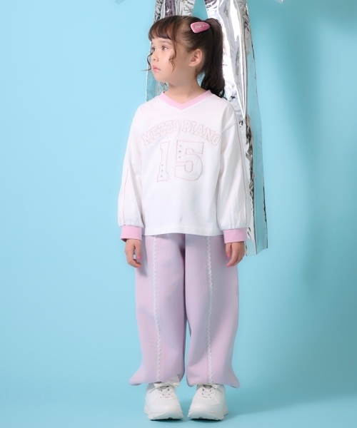 セール】レースライン ロングパンツ（その他パンツ）｜mezzo piano