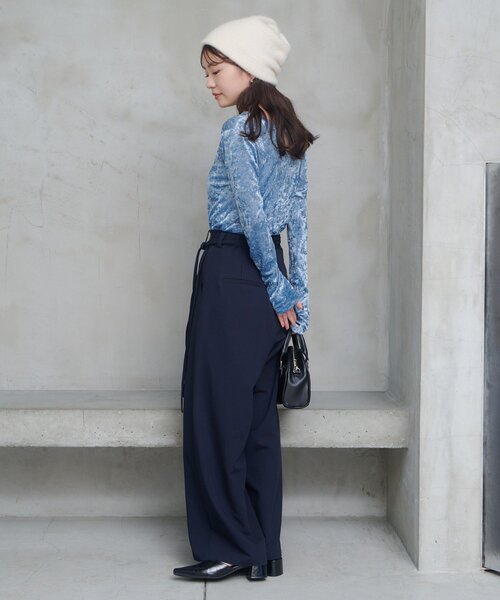 セール】【新色追加/7色展開】スタッズベロアプルオーバー（Tシャツ