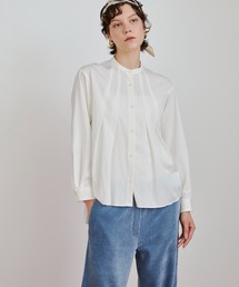 さらん様おまとめ2点　ハウスオブロータス シルク リネン バンドカラーシャツ HOUSE OF LOTUS｜ハウスオブロータスのシャツ/ブラウス通販