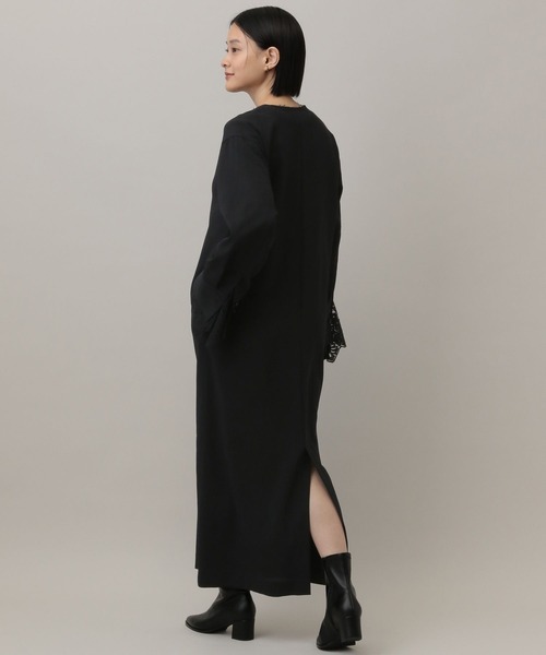 A part by(アパートバイ)の「シャンブレーカフタンワンピース(ワンピース・レディース・グレー系その他4/ブラック・FREE)」の5枚目の写真