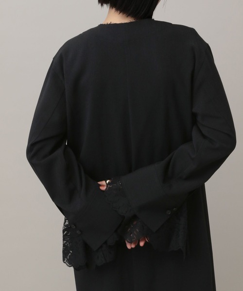 A part by(アパートバイ)の「シャンブレーカフタンワンピース(ワンピース・レディース・グレー系その他4/ブラック・FREE)」の6枚目の写真