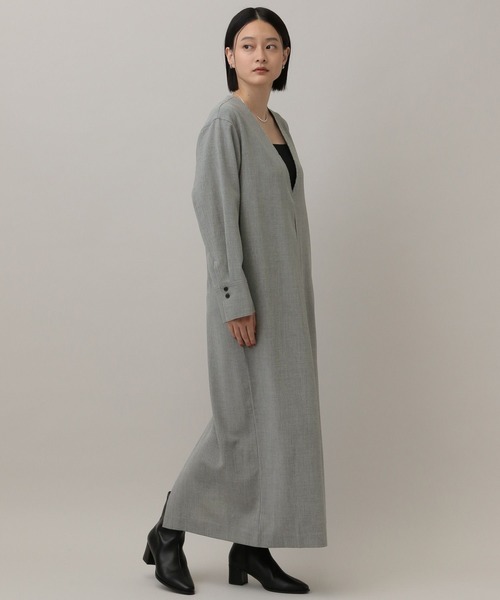 A part by(アパートバイ)の「シャンブレーカフタンワンピース(ワンピース・レディース・グレー系その他4/ブラック・FREE)」の16枚目の写真