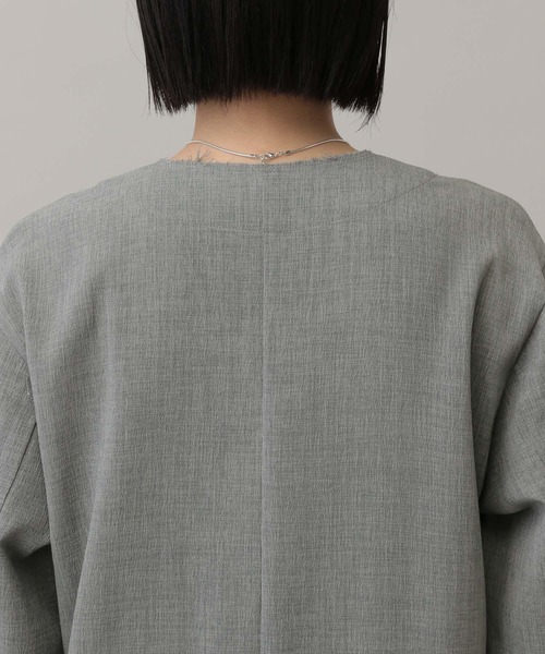 A part by(アパートバイ)の「シャンブレーカフタンワンピース(ワンピース・レディース・グレー系その他4/ブラック・FREE)」の15枚目の写真