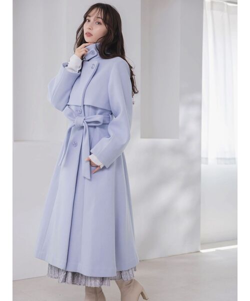 dazzlin 2wayカラーレディコート 水色 M dazzlin（ダズリン）の「2WAYカラーレディコート（その他