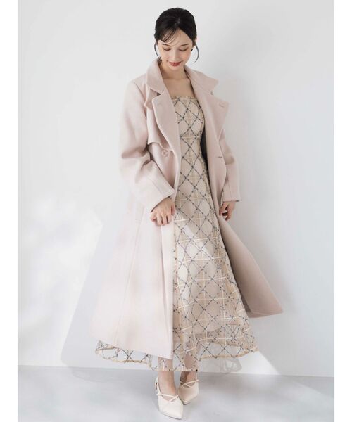 2WAYカラーレディコート dazzlin 2WAYカラーレディコート - ロングコートオンライン で 販売