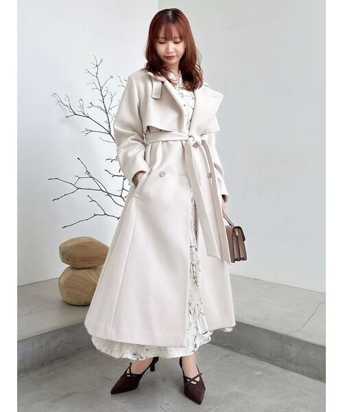 セール】2WAYカラーレディコート（トレンチコート）｜dazzlin