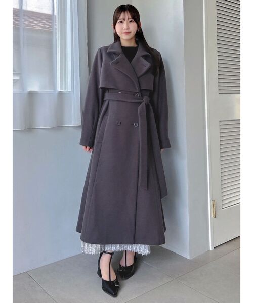 セール】2WAYカラーレディコート（トレンチコート）｜dazzlin