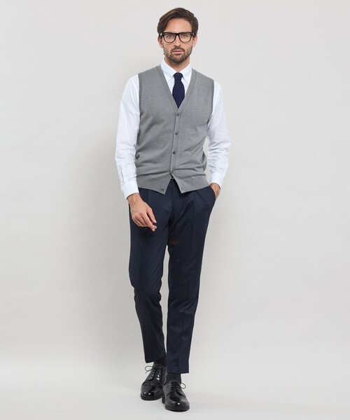 MACKINTOSH LONDON（マッキントッシュ ロンドン）の「14ゲージウォッシャブルウールベスト（ベスト・メンズ・ブラック/グレー系その他・M/L）」の3枚目の写真