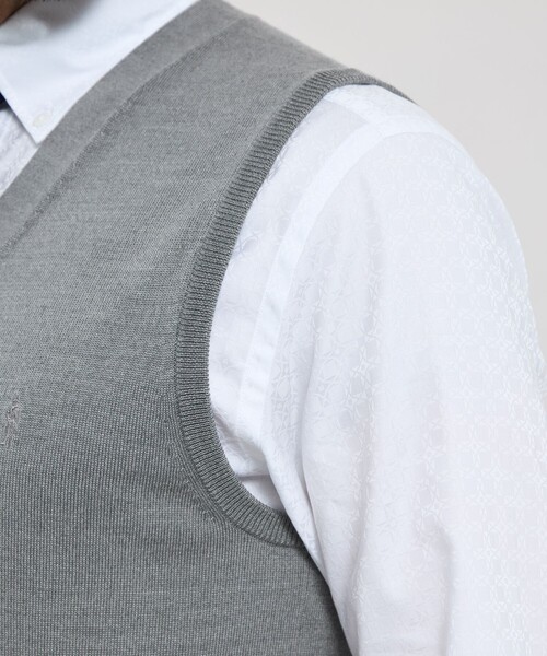 MACKINTOSH LONDON（マッキントッシュ ロンドン）の「14ゲージウォッシャブルウールベスト（ベスト・メンズ・ブラック/グレー系その他・M/L）」の9枚目の写真