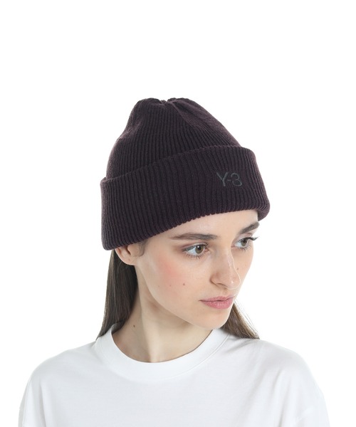 Y-3(ワイスリー)の「Y-3 CL BEANIE(ニットキャップ/ビーニー・メンズ・パープル系その他・FREE)」の2枚目の写真