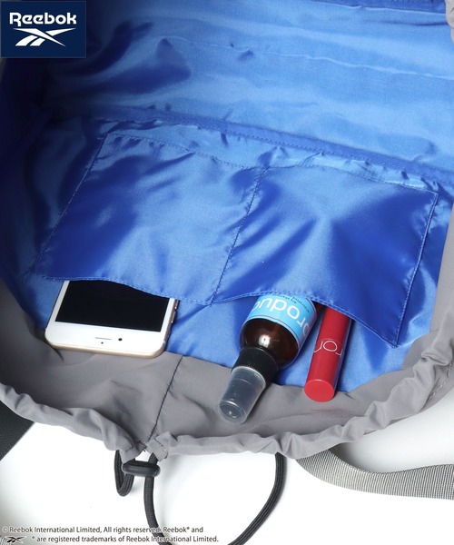 Reebok(リーボック)の「Reebok/リーボック ロゴ ワンポイント刺繍 2Way ナイロン ドローコード ショルダーバッグ/トートバッグ/大容量/レディース メンズ(ショルダーバッグ・レディース・チャコールグレー/ブラック/ベージュ・FREE)」の22枚目の写真