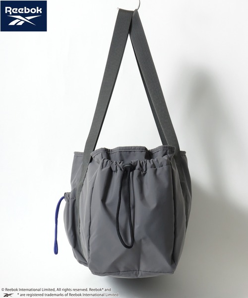 Reebok(リーボック)の「Reebok/リーボック ロゴ ワンポイント刺繍 2Way ナイロン ドローコード ショルダーバッグ/トートバッグ/大容量/レディース メンズ(ショルダーバッグ・レディース・チャコールグレー/ブラック/ベージュ・FREE)」の13枚目の写真