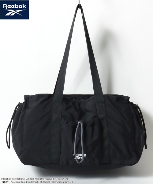 Reebok(リーボック)の「Reebok/リーボック ロゴ ワンポイント刺繍 2Way ナイロン ドローコード ショルダーバッグ/トートバッグ/大容量/レディース メンズ(ショルダーバッグ・レディース・チャコールグレー/ブラック/ベージュ・FREE)」の7枚目の写真