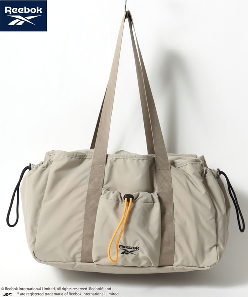 Reebok(リーボック)の「Reebok/リーボック ロゴ ワンポイント刺繍 2Way ナイロン ドローコード ショルダーバッグ/トートバッグ/大容量/レディース メンズ(ショルダーバッグ・レディース・チャコールグレー/ブラック/ベージュ・FREE)」の9枚目の写真