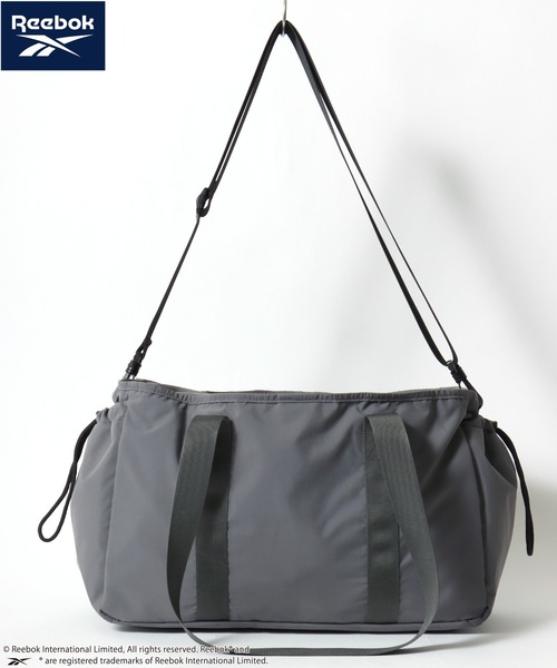 Reebok(リーボック)の「Reebok/リーボック ロゴ ワンポイント刺繍 2Way ナイロン ドローコード ショルダーバッグ/トートバッグ/大容量/レディース メンズ(ショルダーバッグ・レディース・チャコールグレー/ブラック/ベージュ・FREE)」の10枚目の写真
