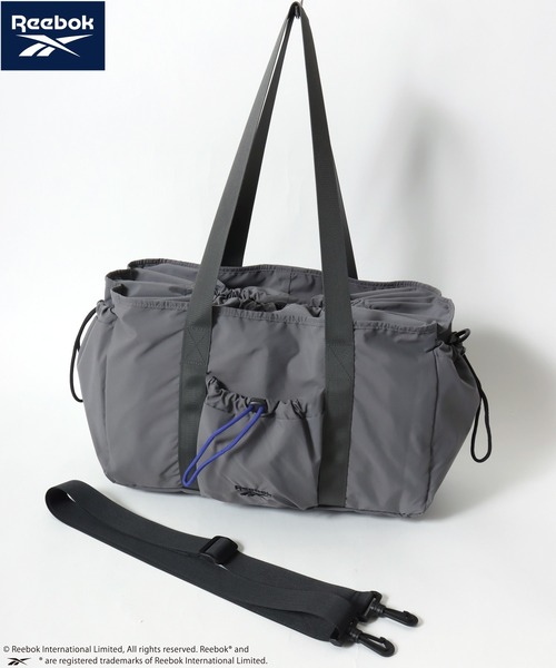 Reebok(リーボック)の「Reebok/リーボック ロゴ ワンポイント刺繍 2Way ナイロン ドローコード ショルダーバッグ/トートバッグ/大容量/レディース メンズ(ショルダーバッグ・レディース・チャコールグレー/ブラック/ベージュ・FREE)」の15枚目の写真