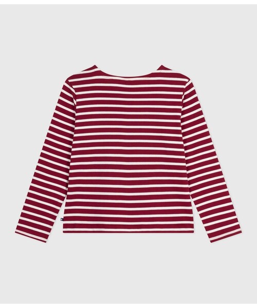 PETIT BATEAU（プチバトー）の「マリニエールプルオーバー（スウェット・レディース・レッド・XX-SMALL/X-SMALL/SMALL/MEDIUM）」の5枚目の写真