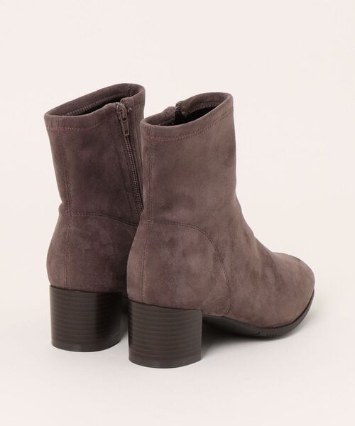 HEAL ME(ヒールミー)の「heal me ヒールミー レディース ストレッチショートブーツ【滑りにくい/暖か裏起毛】エブリキレイ 225302(ブーツ・レディース・ブラック/グレー系その他・22.5cm/23.0cm/23.5cm/24.0cm/24.5cm/25.0cm/25.5cm)」の4枚目の写真