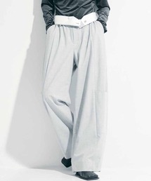 【STUDIOUS/ステュディオス】Soft Barrel Leg Cargo Trousers/ソフトバレルレッグカーゴパンツ/スラックス/美脚パンツ/通勤パンツ/トレンドパンツ