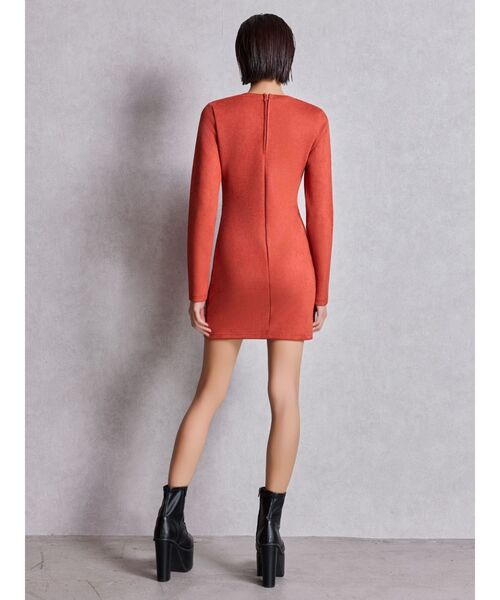 GYDA（ジェイダ）の「フロントレースアップタイトミニワンピース（ワンピース・レディース・オレンジ/アイボリー・FREE）」の15枚目の写真