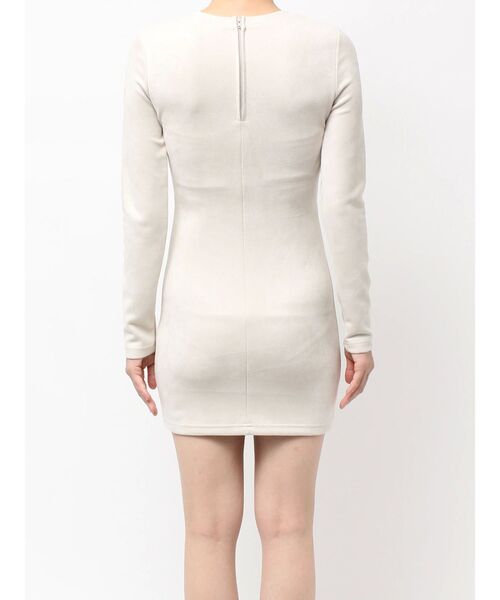 GYDA（ジェイダ）の「フロントレースアップタイトミニワンピース（ワンピース・レディース・オレンジ/アイボリー・FREE）」の4枚目の写真