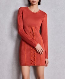 GYDA | フロントレースアップタイトミニワンピース(ワンピース)