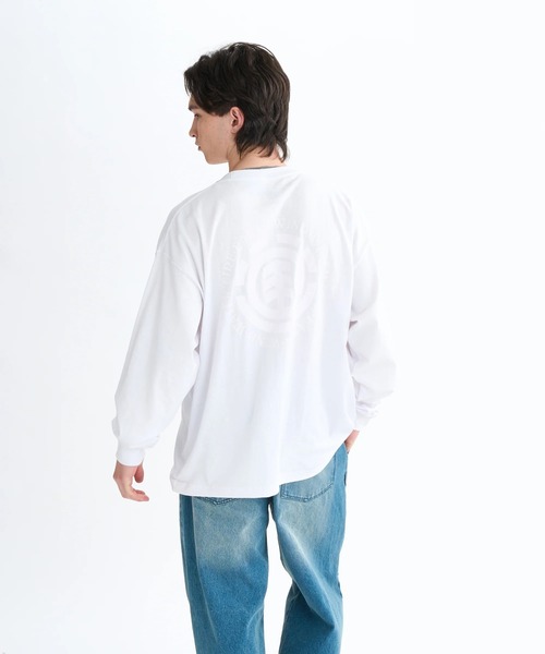 ELEMENT(エレメント)の「ELEMENT メンズ LOGO LS ロンT 【2025年秋冬モデル】/エレメントツリーロゴバックプリントビックシルエット長袖ロンT(Tシャツ/カットソー・メンズ・ブラック/ホワイト・X-LARGE/LARGE/MEDIUM)」の1枚目の写真