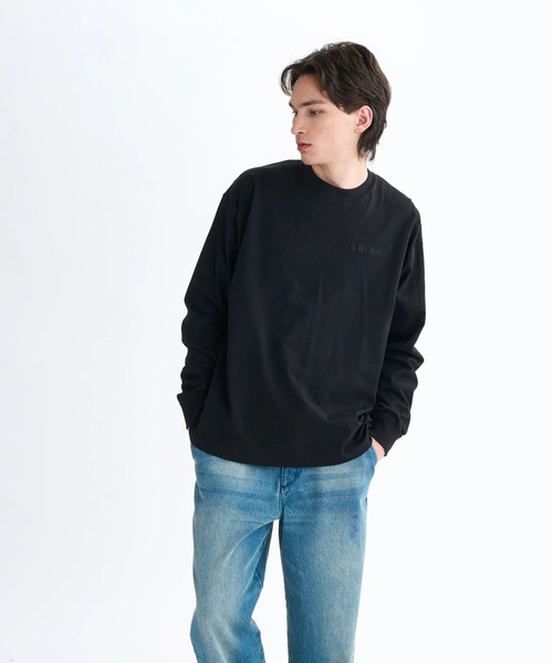 ELEMENT(エレメント)の「ELEMENT メンズ LOGO LS ロンT 【2025年秋冬モデル】/エレメントツリーロゴバックプリントビックシルエット長袖ロンT(Tシャツ/カットソー・メンズ・ブラック/ホワイト・X-LARGE/LARGE/MEDIUM)」の5枚目の写真