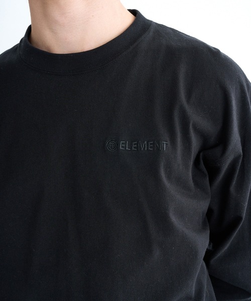 ELEMENT(エレメント)の「ELEMENT メンズ LOGO LS ロンT 【2025年秋冬モデル】/エレメントツリーロゴバックプリントビックシルエット長袖ロンT(Tシャツ/カットソー・メンズ・ブラック/ホワイト・X-LARGE/LARGE/MEDIUM)」の7枚目の写真