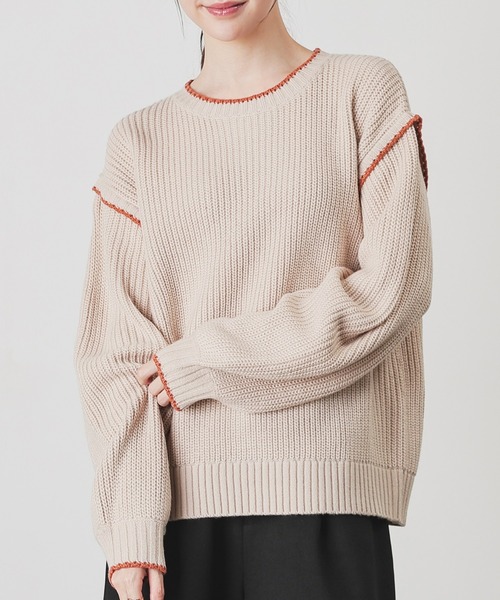 配色ニット（ニット/セーター）｜Honeys（ハニーズ）のファッション