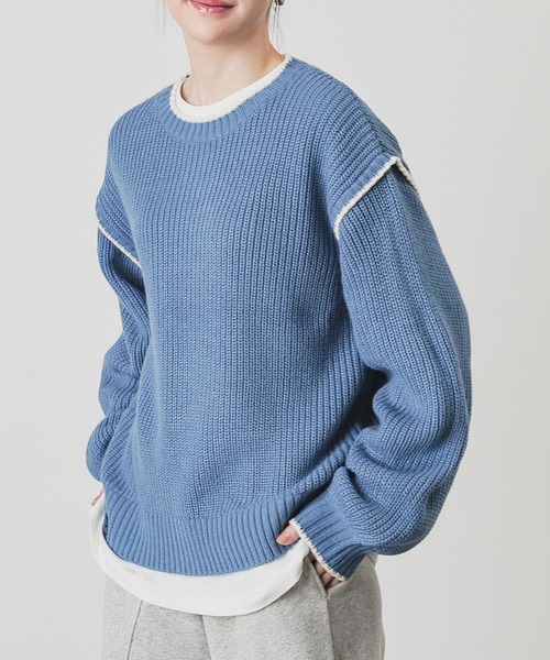 配色ニット（ニット/セーター）｜Honeys（ハニーズ）のファッション