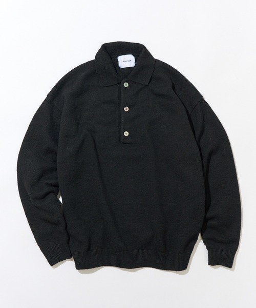MAISON CLUB（メゾンクラブ）の「【MAISON CLUB】80’ｓｓWool Over Knit Polo　/　ウールオーバーニットポロ KKP（ニット/セーター・メンズ・グレー/ブラウン/ブラック・M/L）」の8枚目の写真