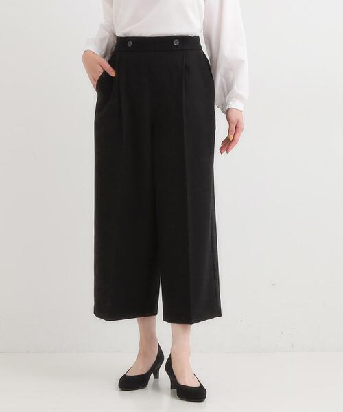 DRESKIP（ドレスキップ）の「【着丈選べる】大人のきれいめスタイルに ウールフィール ワイドパンツ（その他パンツ・レディース・グレー系その他2/ダークブラウン系1/グリーン/ブラック/グレー・01/02/03/04/36/38/40/42）」の12枚目の写真