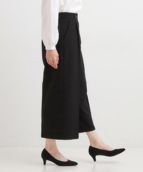 DRESKIP（ドレスキップ）の「【着丈選べる】大人のきれいめスタイルに ウールフィール ワイドパンツ（その他パンツ・レディース・グレー系その他2/ダークブラウン系1/グリーン/ブラック/グレー・01/02/03/04/36/38/40/42）」の13枚目の写真