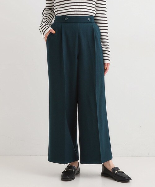 DRESKIP（ドレスキップ）の「【着丈選べる】大人のきれいめスタイルに ウールフィール ワイドパンツ（その他パンツ・レディース・グレー系その他2/ダークブラウン系1/グリーン/ブラック/グレー・01/02/03/04/36/38/40/42）」の16枚目の写真