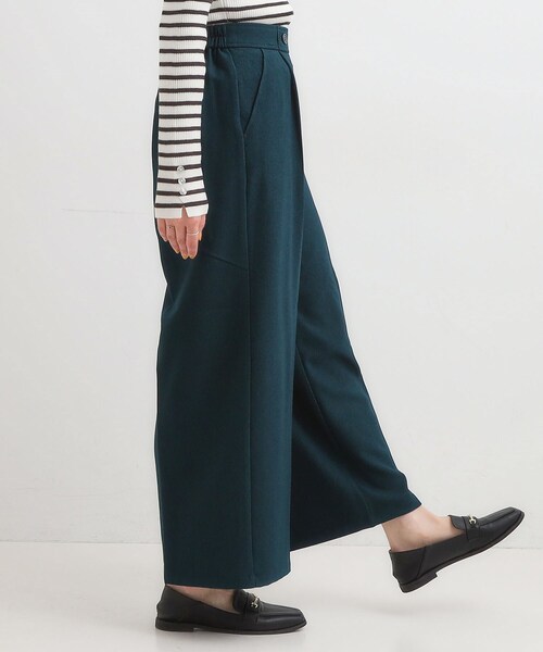 DRESKIP（ドレスキップ）の「【着丈選べる】大人のきれいめスタイルに ウールフィール ワイドパンツ（その他パンツ・レディース・グレー系その他2/ダークブラウン系1/グリーン/ブラック/グレー・01/02/03/04/36/38/40/42）」の17枚目の写真