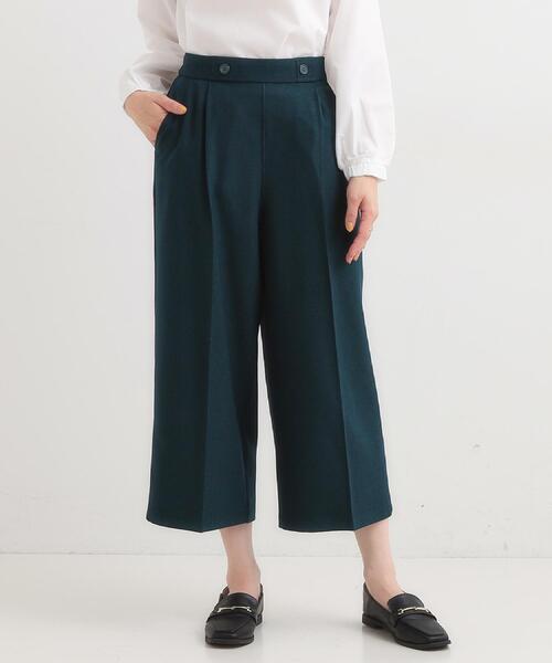 DRESKIP（ドレスキップ）の「【着丈選べる】大人のきれいめスタイルに ウールフィール ワイドパンツ（その他パンツ・レディース・グレー系その他2/ダークブラウン系1/グリーン/ブラック/グレー・01/02/03/04/36/38/40/42）」の19枚目の写真