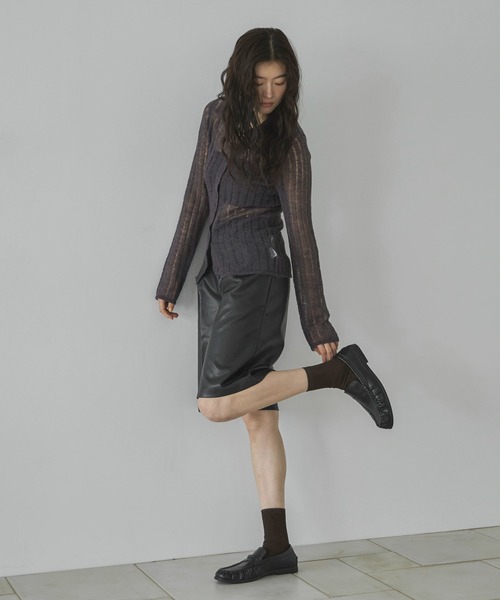 feepur(フェピュール)の「フェイクレザーバミューダパンツ(その他パンツ・レディース・ブラック・MEDIUM)」の9枚目の写真