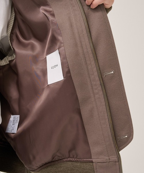 UJOH(ウジョー)の「【UJOH HOMME/ウジョー】4 Pockets Zip-up Rib Blouson(ブルゾン・メンズ・ダークベージュ/ネイビー・4/5)」の8枚目の写真