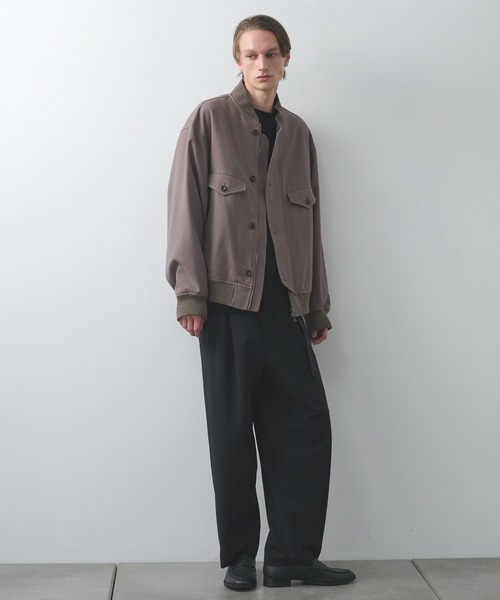 セール】【UJOH HOMME/ウジョー】4 Pockets Zip-up Rib Blouson
