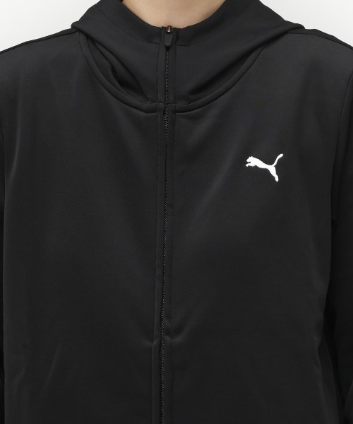 PUMA(プーマ)の「プーマ PUMA TAD ニットJKT(パーカー・レディース・ブラック/チャコールグレー・M/L)」の4枚目の写真