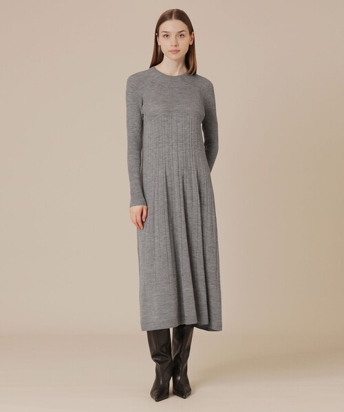 MACKINTOSH LONDON（マッキントッシュ ロンドン）の「グラデーションリブホールガーメントワンピース（ワンピース・レディース・ブラウン/ネイビー/グレー系その他・38）」の5枚目の写真