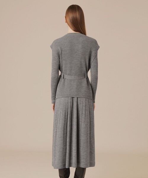 MACKINTOSH LONDON（マッキントッシュ ロンドン）の「グラデーションリブホールガーメントワンピース（ワンピース・レディース・ブラウン/ネイビー/グレー系その他・38）」の12枚目の写真