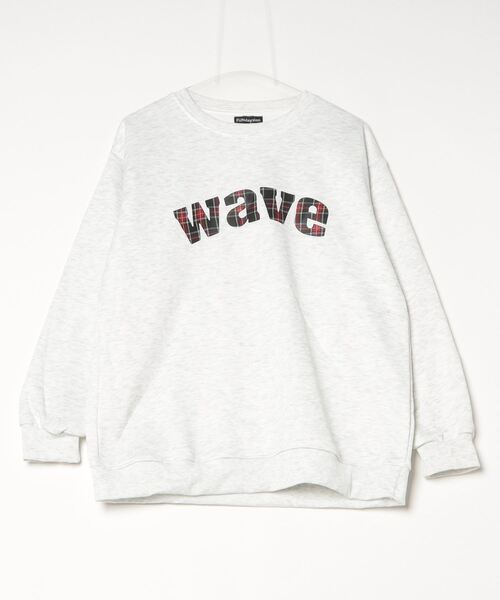 FUNdaysion(ファンデイション)の「waveプリントトレーナー(Tシャツ/カットソー・レディース・ライトグレー/ブラック・M)」の8枚目の写真