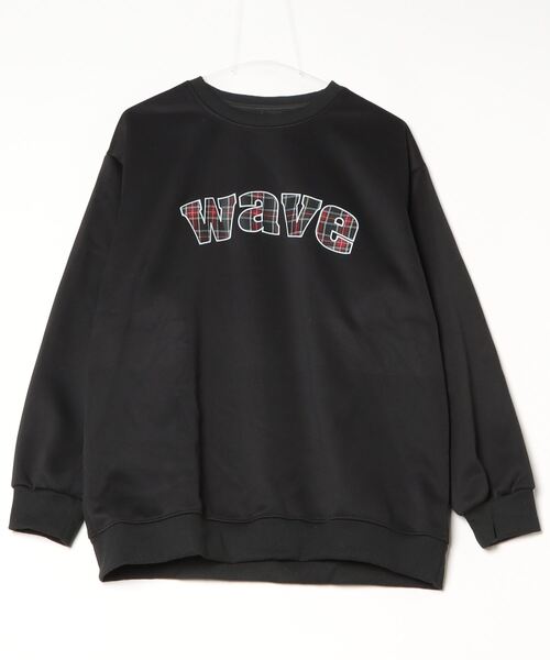 FUNdaysion(ファンデイション)の「waveプリントトレーナー(Tシャツ/カットソー・レディース・ライトグレー/ブラック・M)」の9枚目の写真