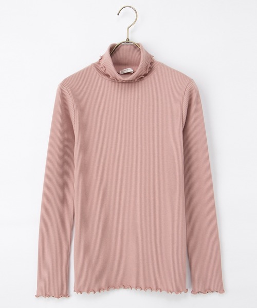 Honeys(ハニーズ)の「メローテレコタートル(Tシャツ/カットソー・レディース・ピンク/イエロー/グレイッシュベージュ/ブラック/オフホワイト/グレイッシュブルー・L/LL/M/S)」の14枚目の写真
